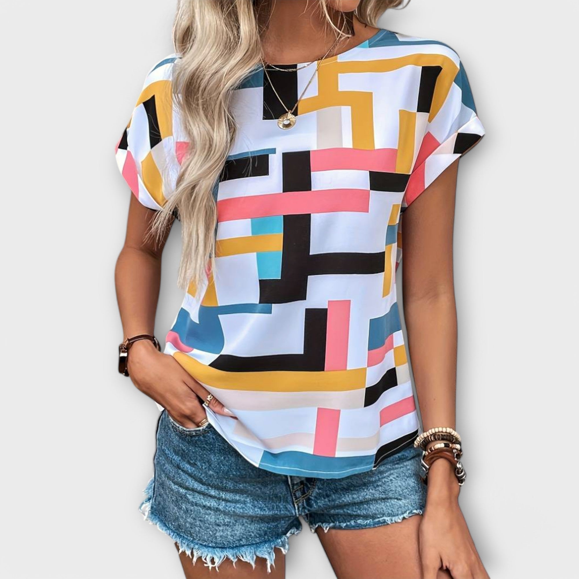 Mónica - Blusa de manga corta