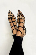 Blanca™ - Sabrinas con estampado animal y tiras delicadas
