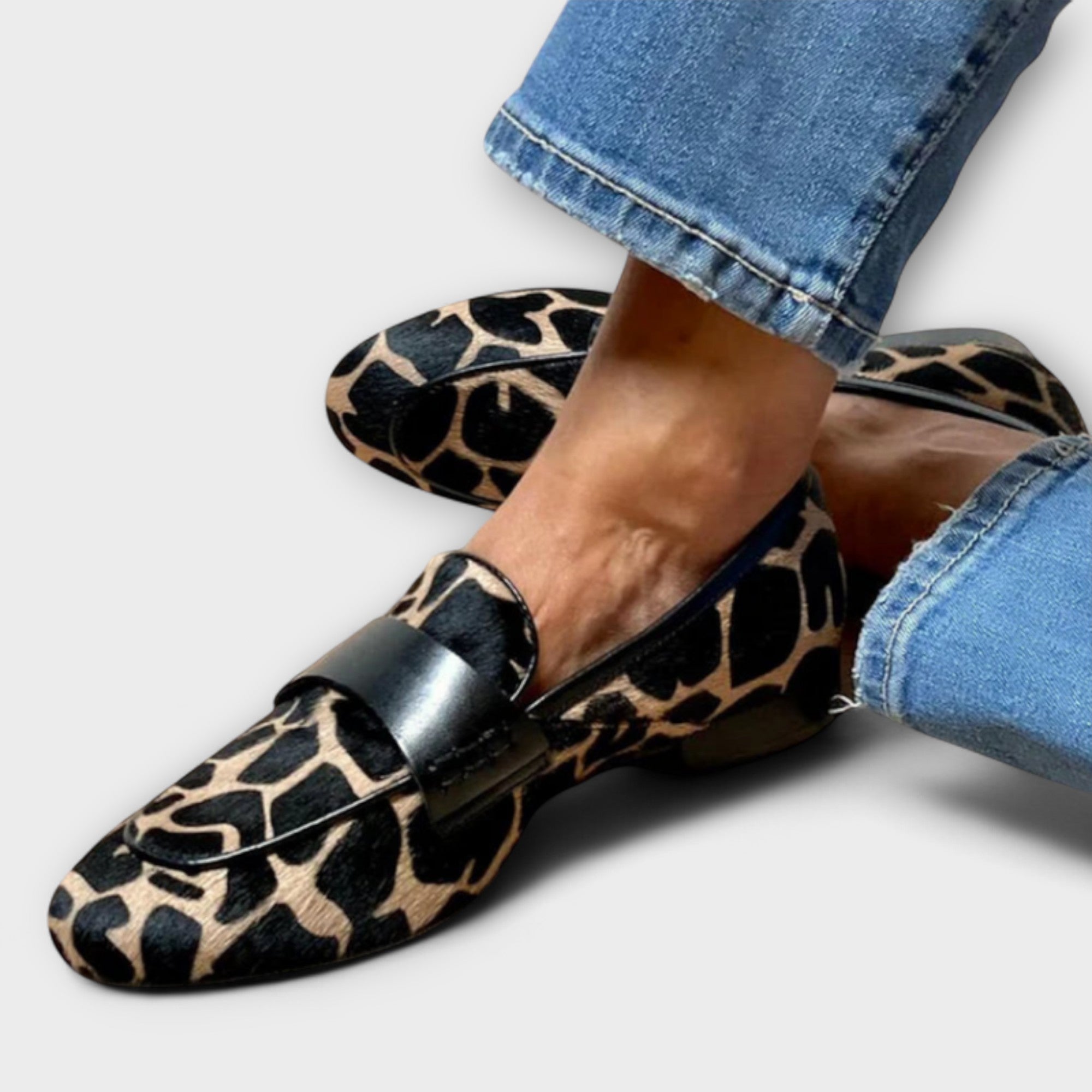 Blanca™ - Zuecos Leopardo