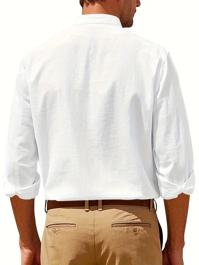 Damiano™ - Camisa masculina elegante de manga larga y diseño moderno