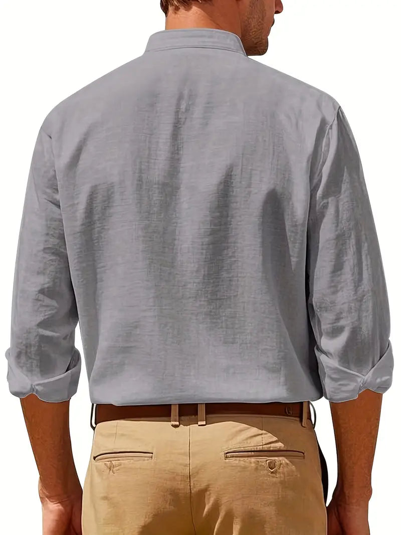 Damiano™ - Camisa masculina elegante de manga larga y diseño moderno