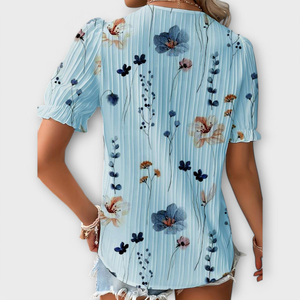 Emilia - Blusa con escote en V