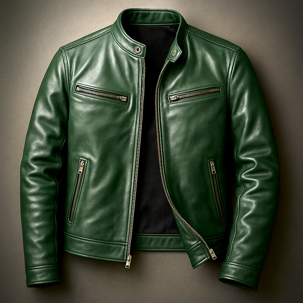 Íker | Chaqueta de cuero vintage Premium