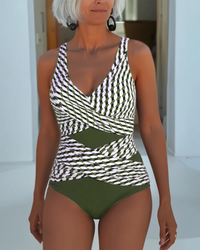 Ashley™ | Traje de baño con diseño cruzado para estilo casual de resort