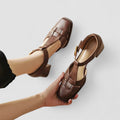 Scarlett | Sandalias T-Strap cómodas con tacón de bloque