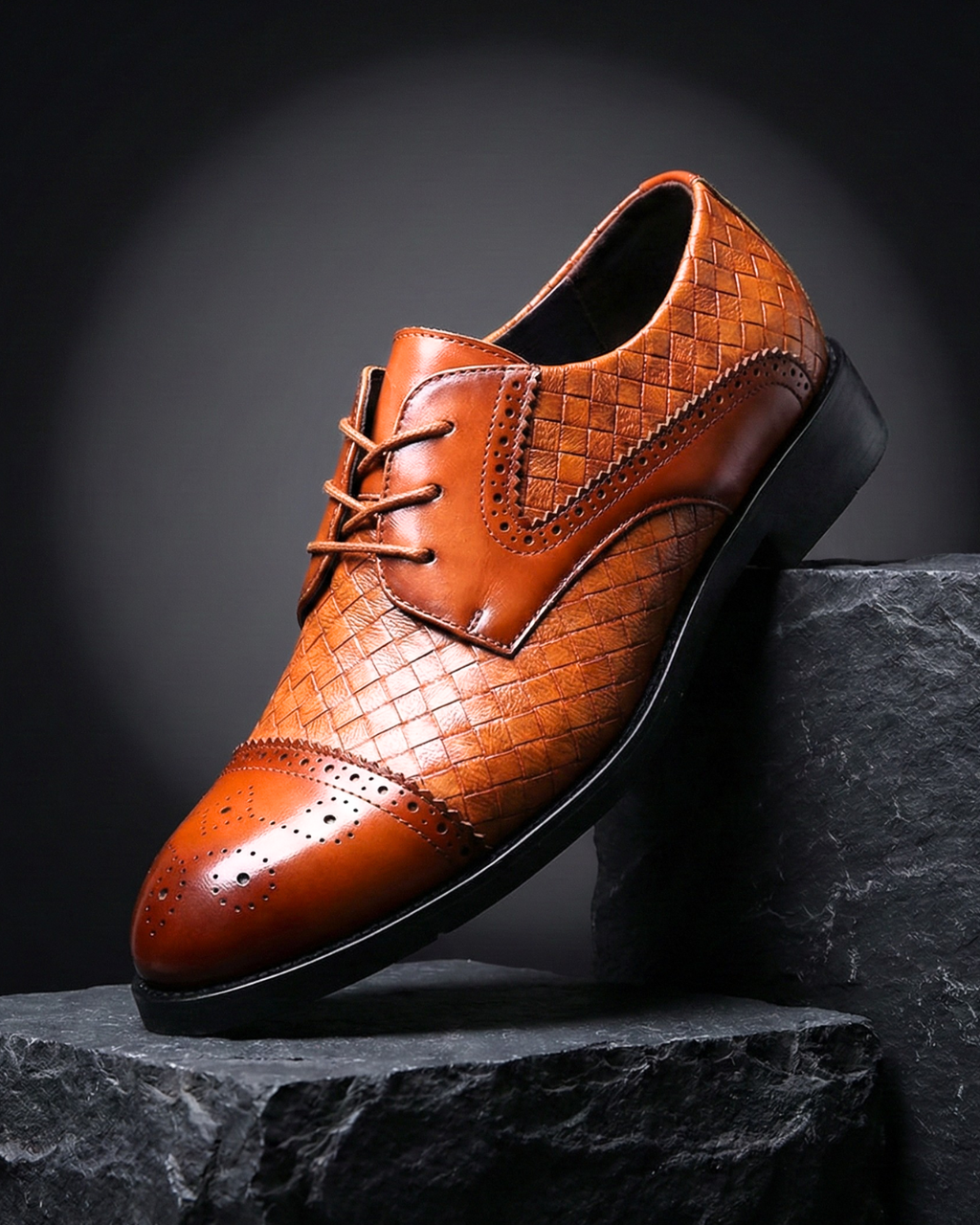 Bruno™ – Zapatos Oxford de Piel Trenzada Premium