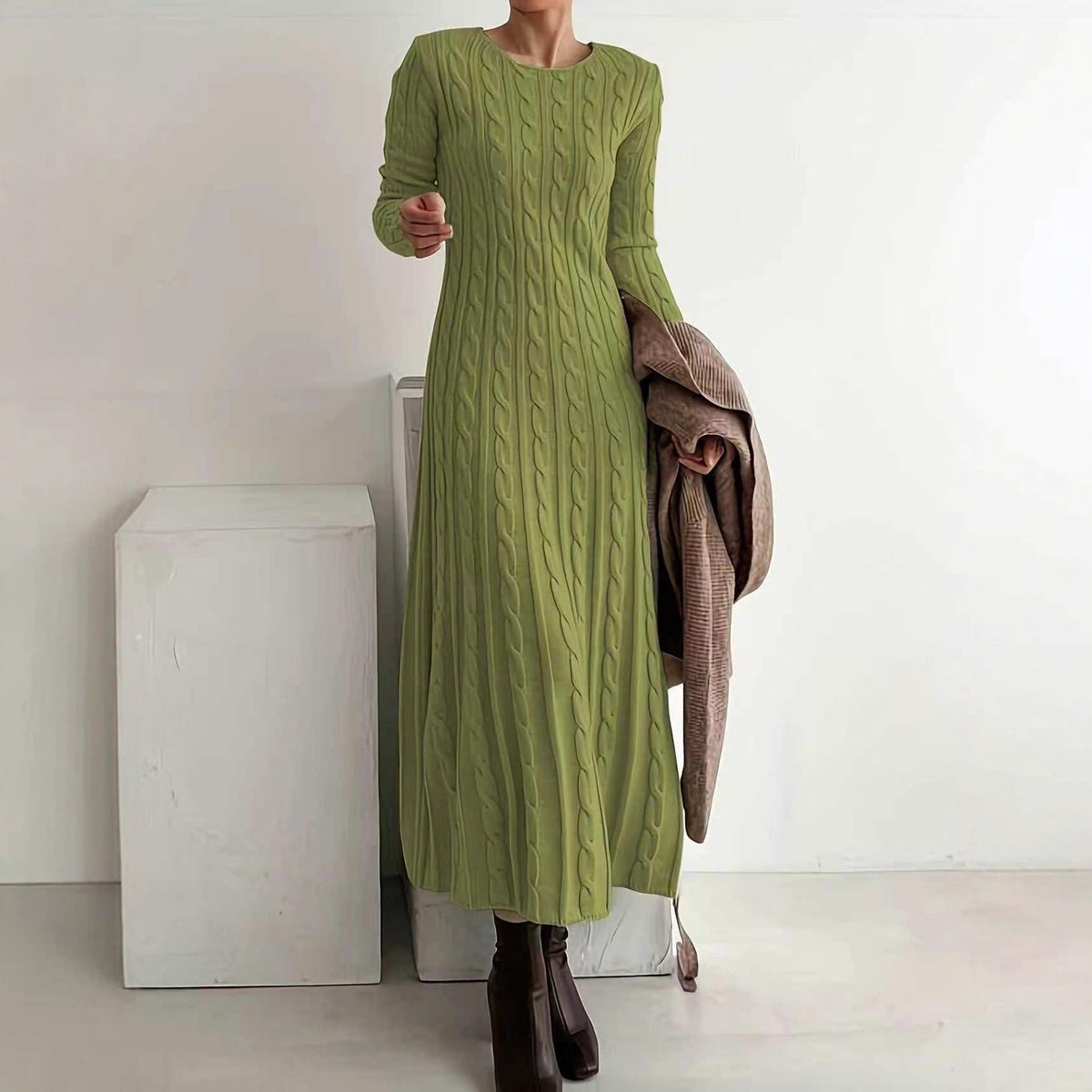 Elisa | Vestido midi de punto