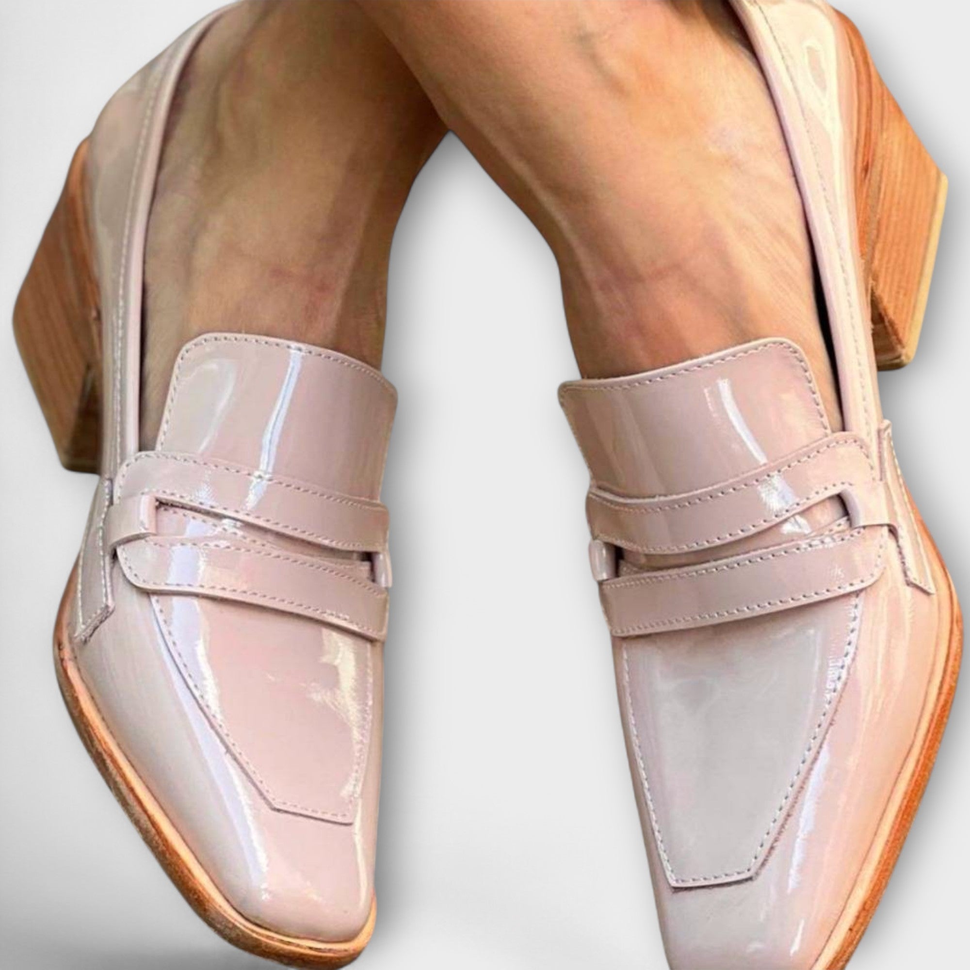 Blanca™ - Mocasines brillantes elegantes