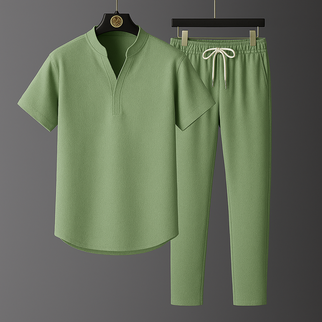 Thiago™ - Set masculino elegante de dos piezas cómodo y moderno