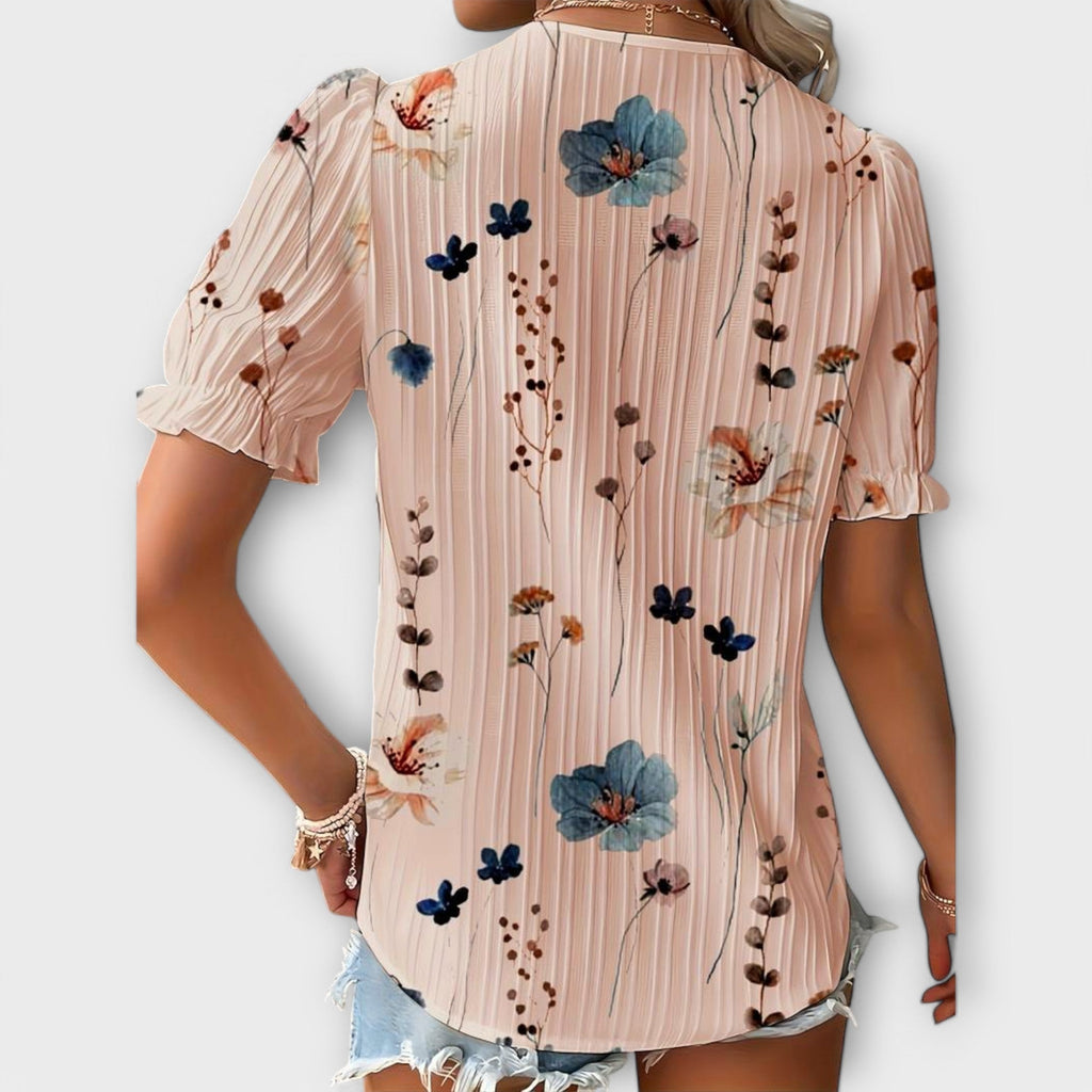 Emilia - Blusa con escote en V