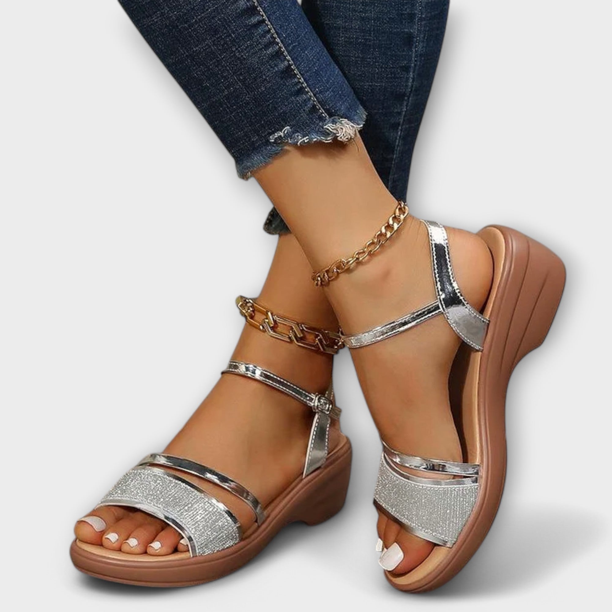 Blanca™ – Sandalia Crystal Comfort