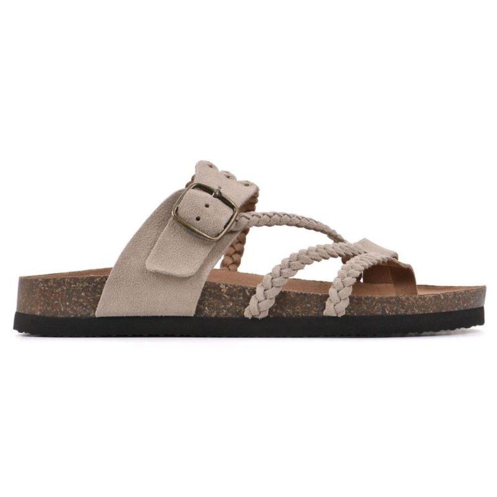 Blanca™ – Sandalias Trenzadas de Corcho Adriana