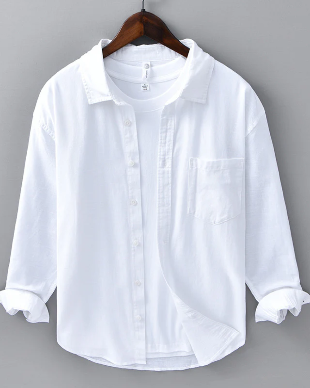 Elián™ - Camisa beige de lujo con diseño distinguido