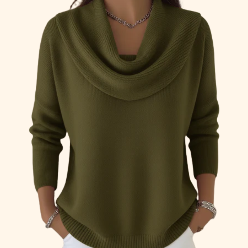 Iole | Suéter con Cuello Draped