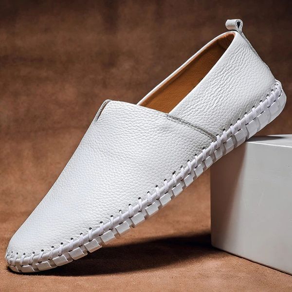 Leandro™ - Mocasines de piel cosidos a mano exclusivos y versátiles