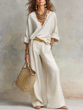 TARA · CONJUNTO RESORT DE LINO NATURAL