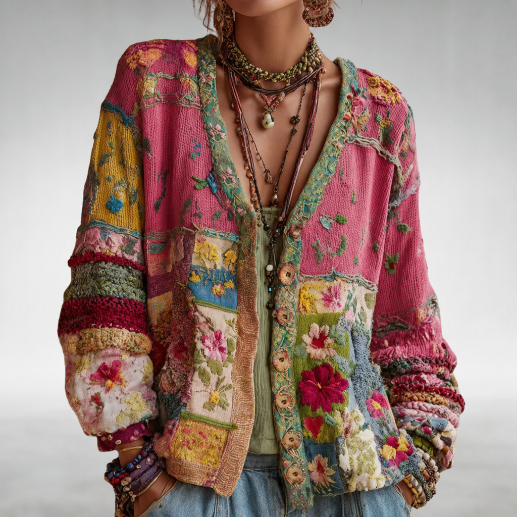 Milla | Chamarra de Punto Estilo Boho