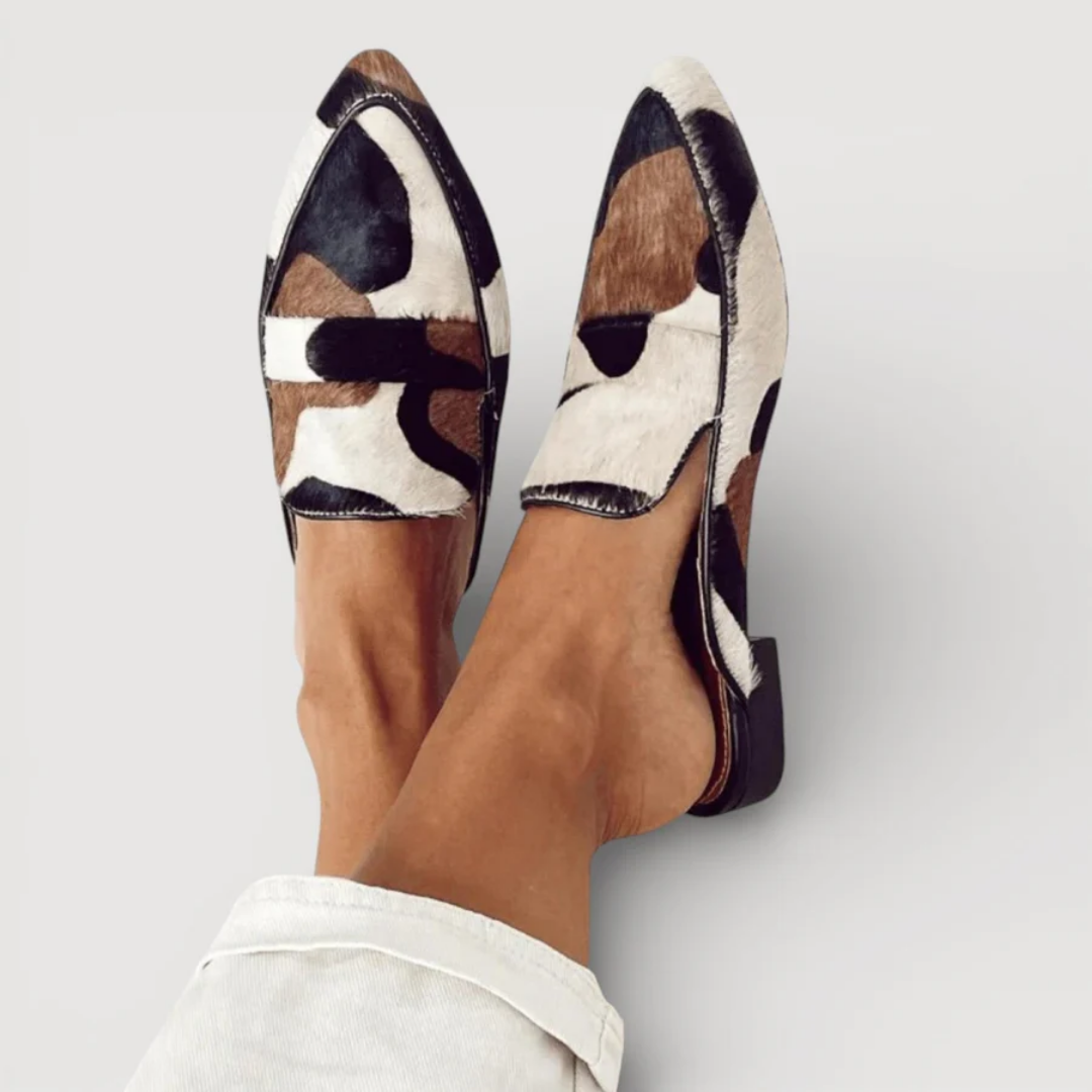 Blanca™ - Mocasines con patrón abstracto