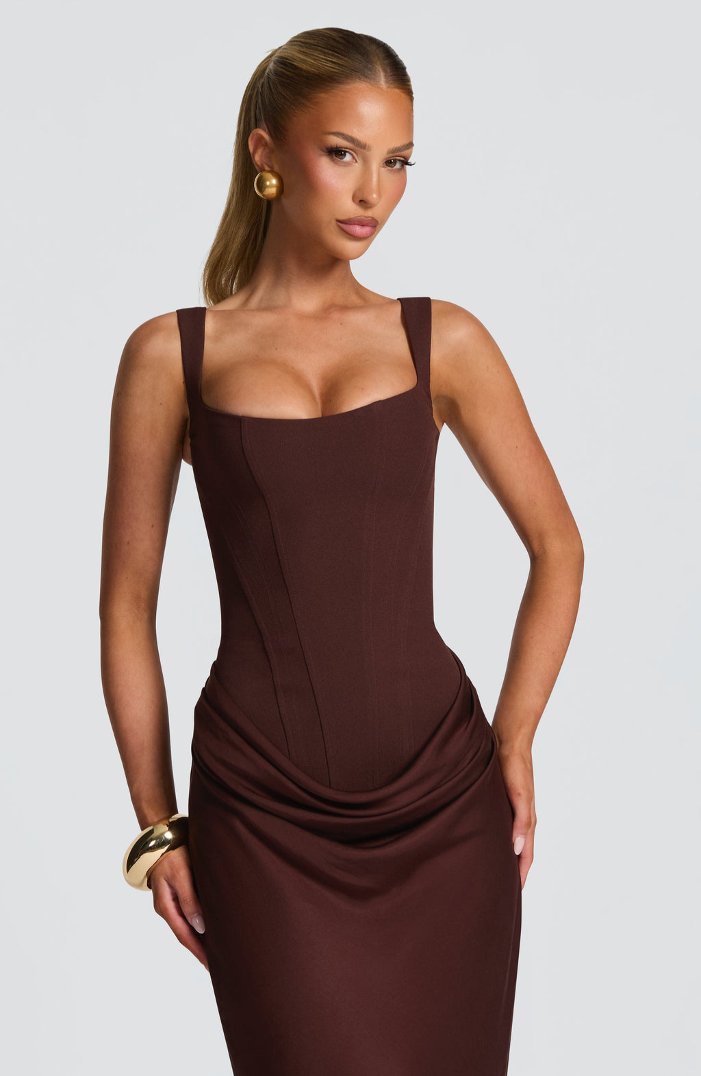 Vestido Aria™ | Hourglass Maxi Corsé Ajustado - Best Seller
