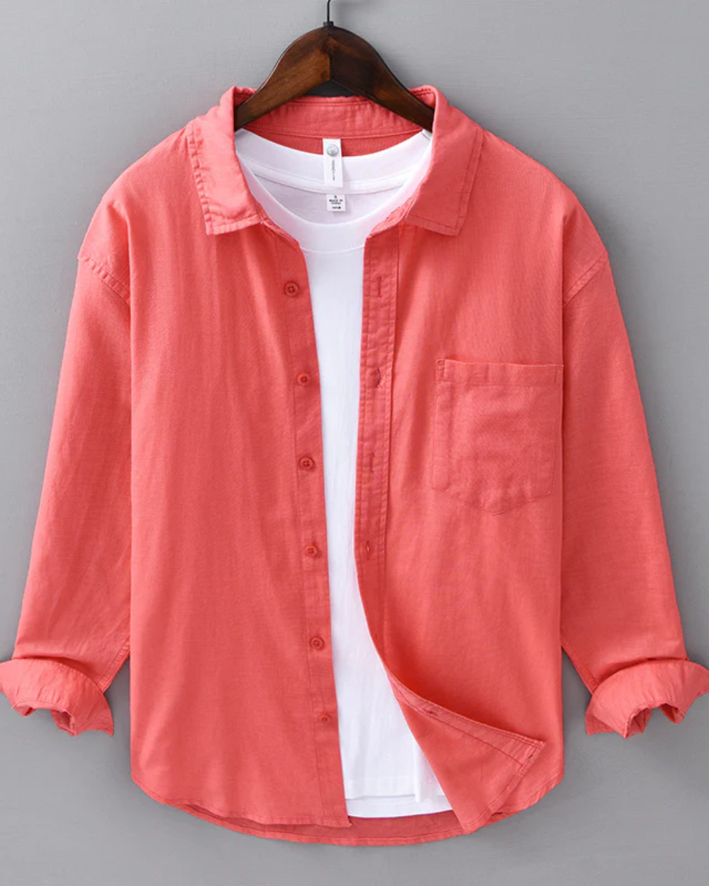 Elián™ - Camisa beige de lujo con diseño distinguido