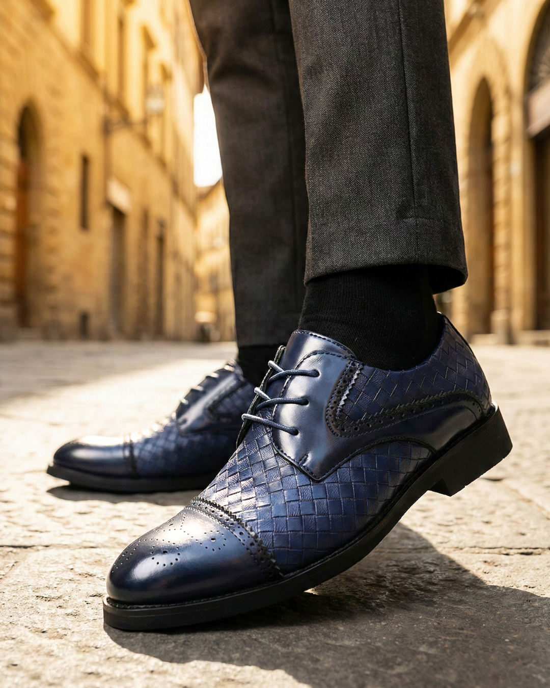 Bruno™ – Zapatos Oxford de Piel Trenzada Premium