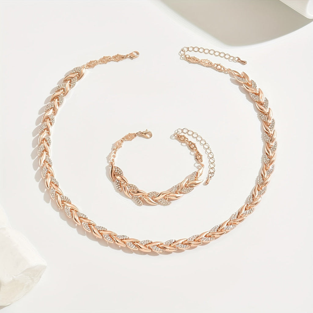 Blanca™ - Collar trenzado brillante con elegancia sofisticada
