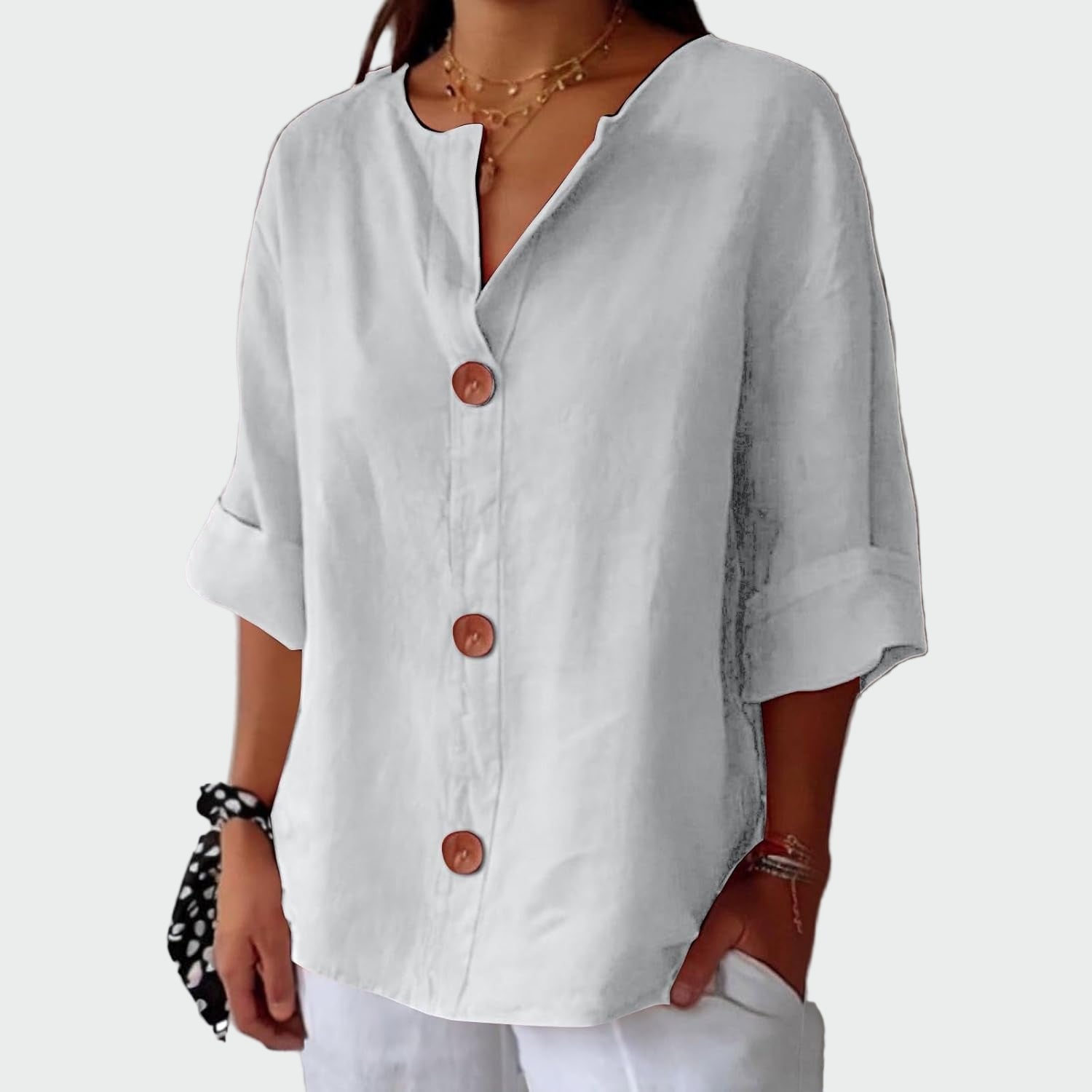 Sofia - Blusa casual con textura