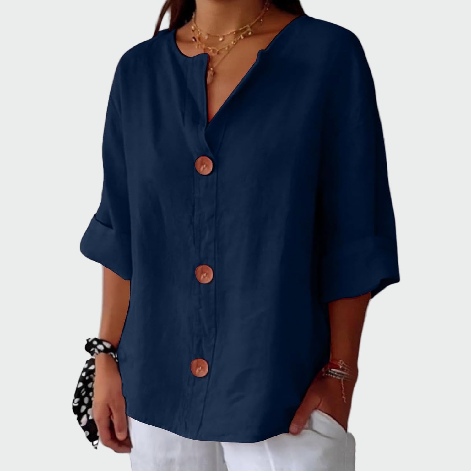 Sofia - Blusa casual con textura