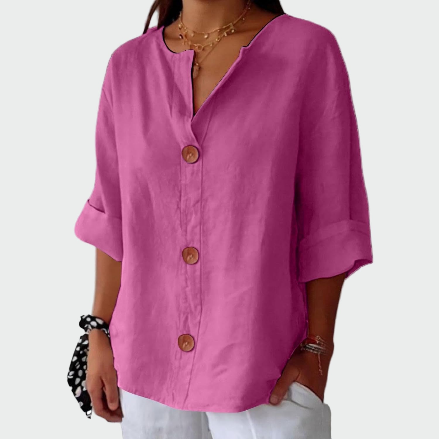 Sofia - Blusa casual con textura