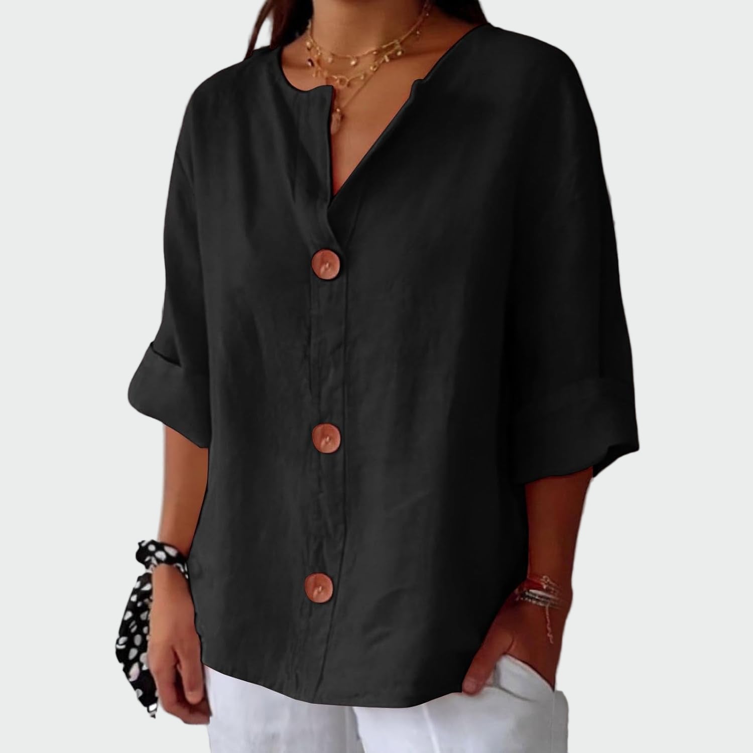 Sofia - Blusa casual con textura