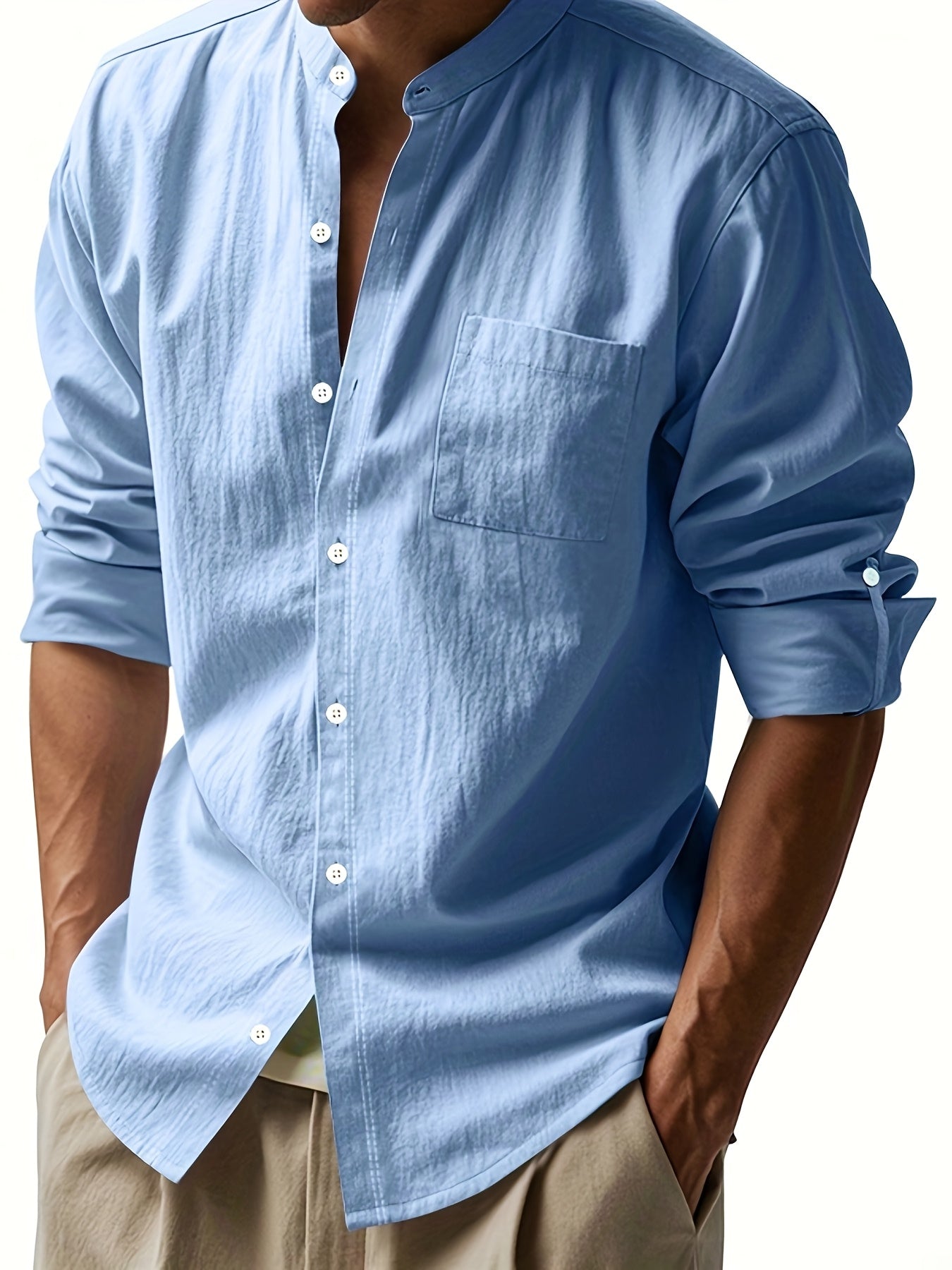 Damiano™ - Camisa masculina elegante de manga larga y diseño moderno