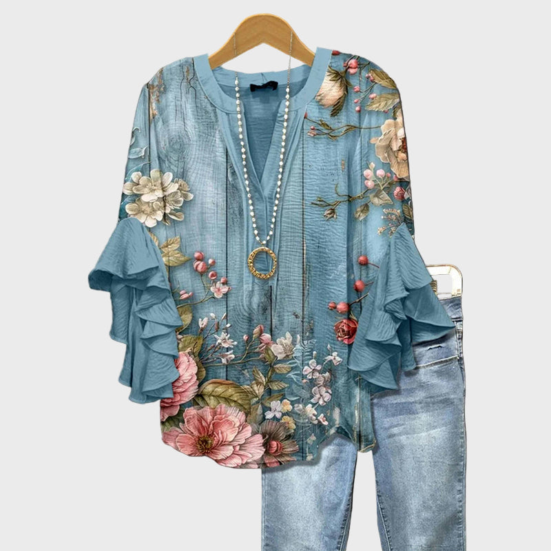 Camila - Blusa Elegante con volantes