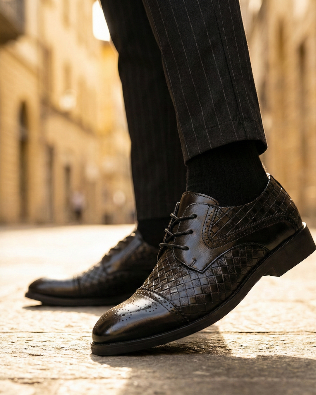 Bruno™ – Zapatos Oxford de Piel Trenzada Premium