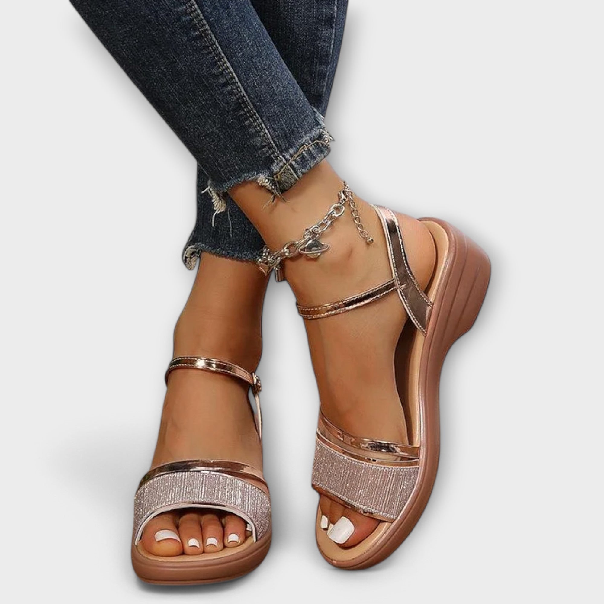 Blanca™ – Sandalia Crystal Comfort