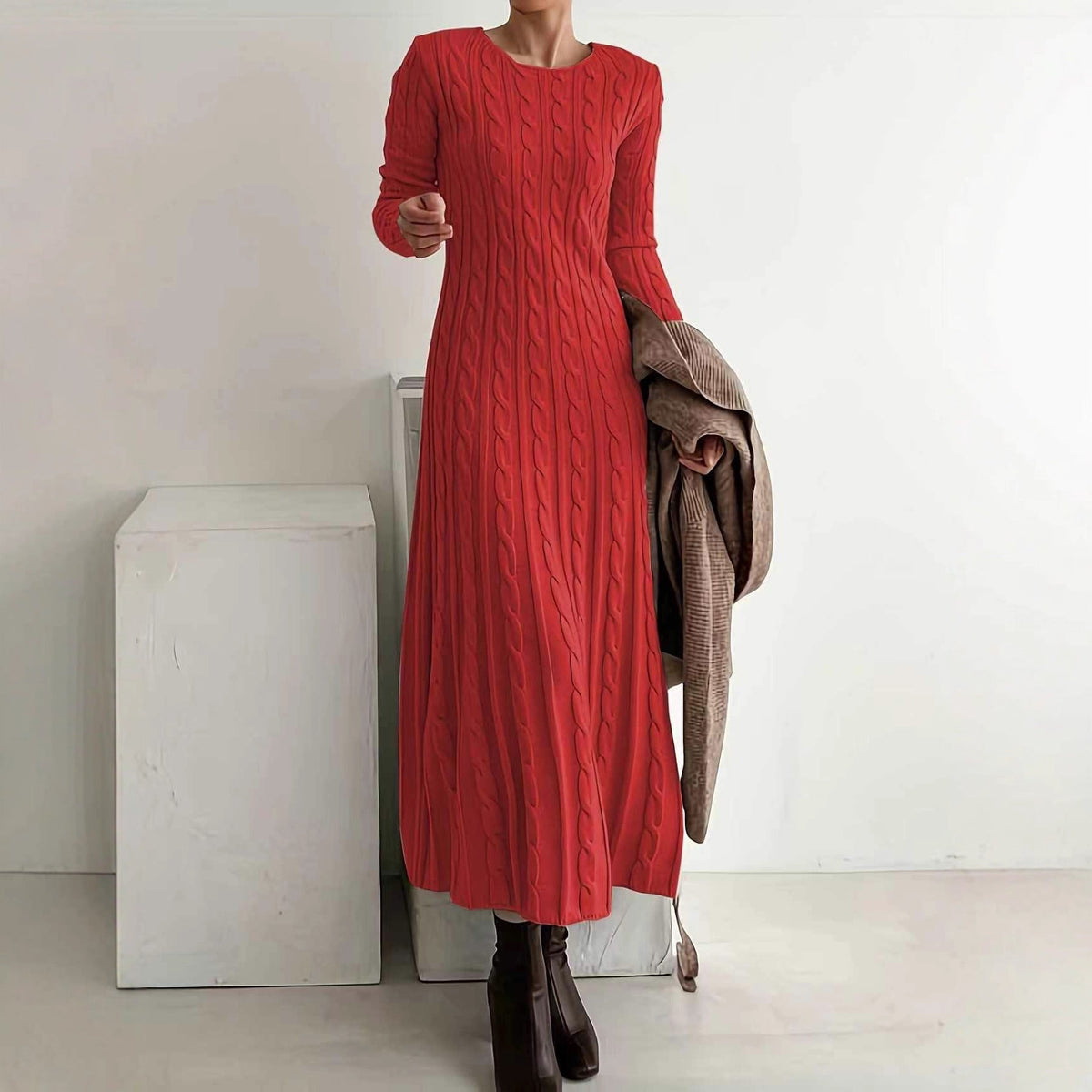 Elisa | Vestido midi de punto