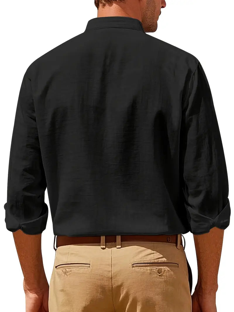 Damiano™ - Camisa masculina elegante de manga larga y diseño moderno
