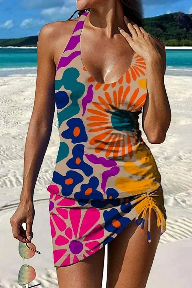 Tankini Fiesta Floral Flat