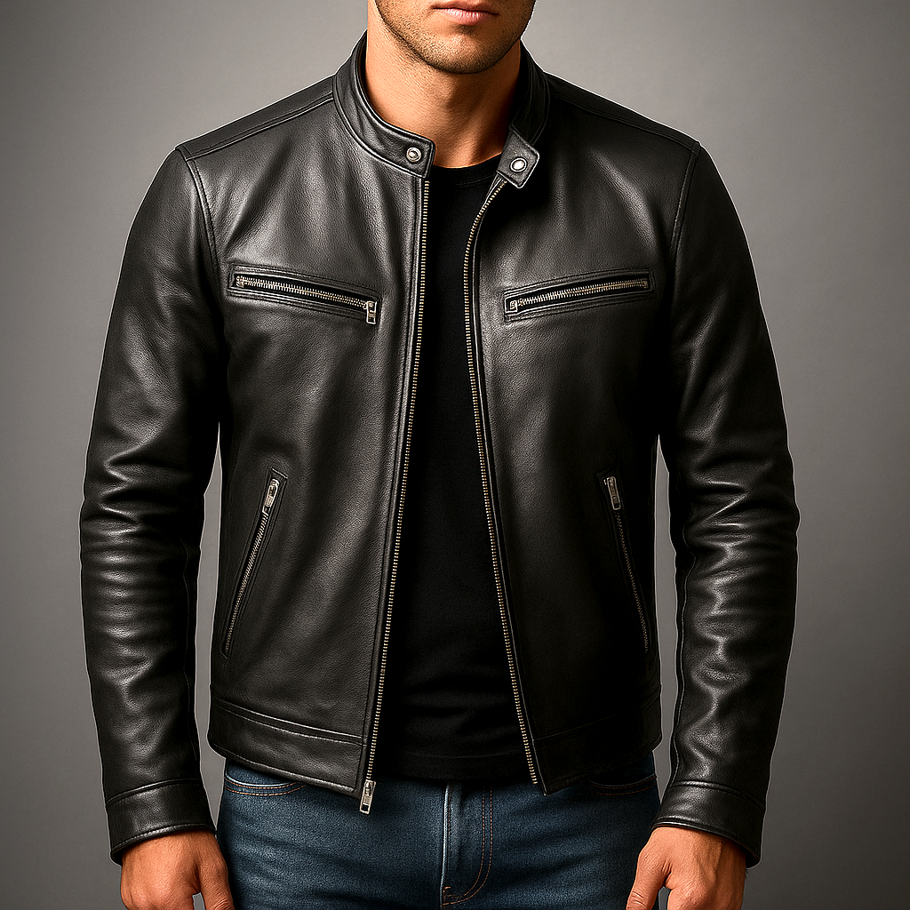 Íker | Chaqueta de cuero vintage Premium