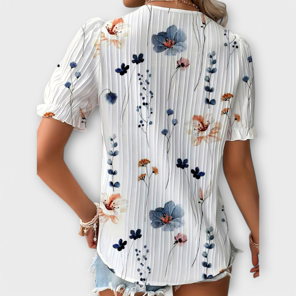 Emilia - Blusa con escote en V