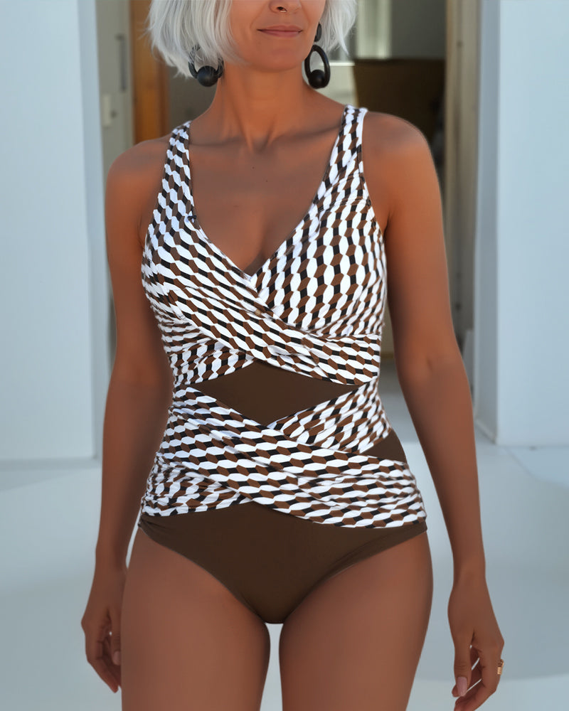 Ashley™ | Traje de baño con diseño cruzado para estilo casual de resort