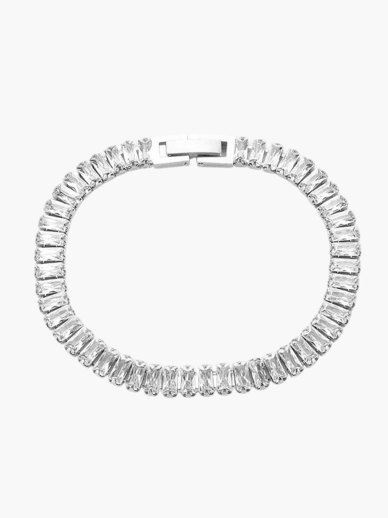 Blanca™ - Pulsera Rivière baguette brillante con elegancia sofisticada