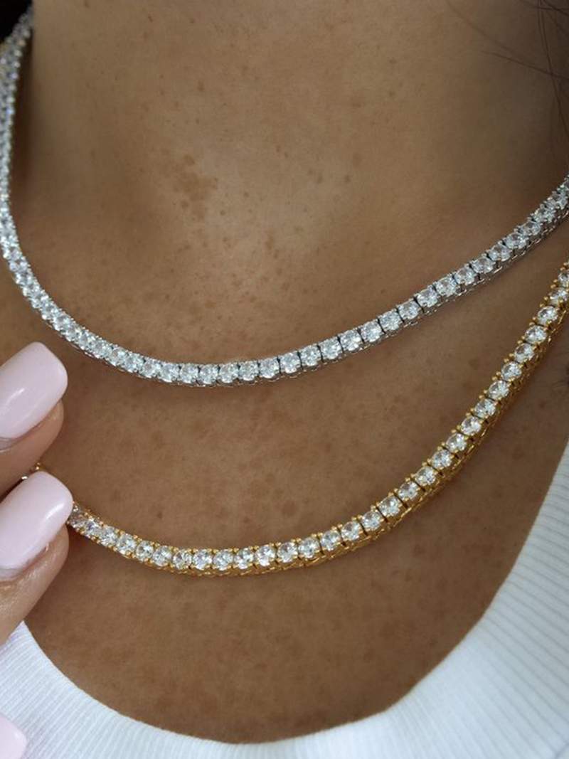 Blanca™ - Gargantilla Rivière brillante con elegancia sofisticada