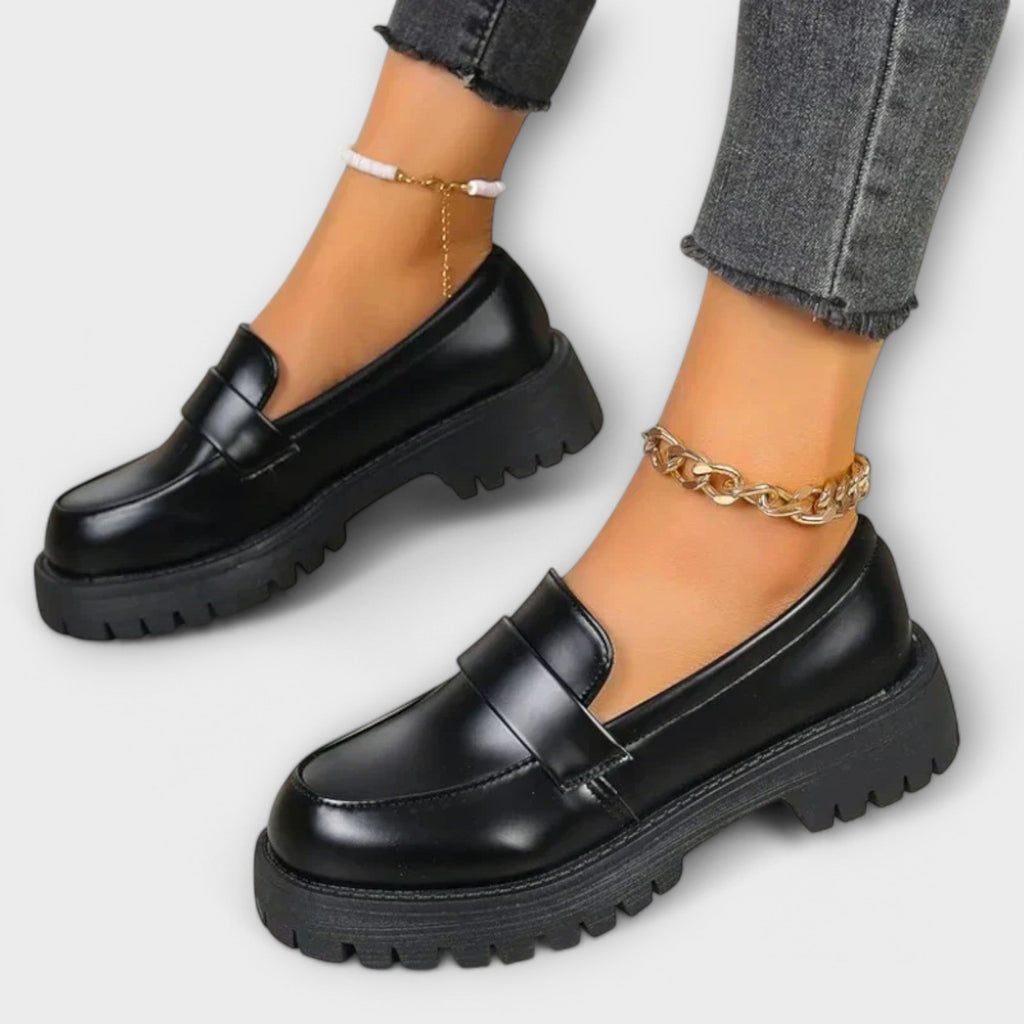 Blanca™ - Mocasines femeninos confort premium con tacón satén