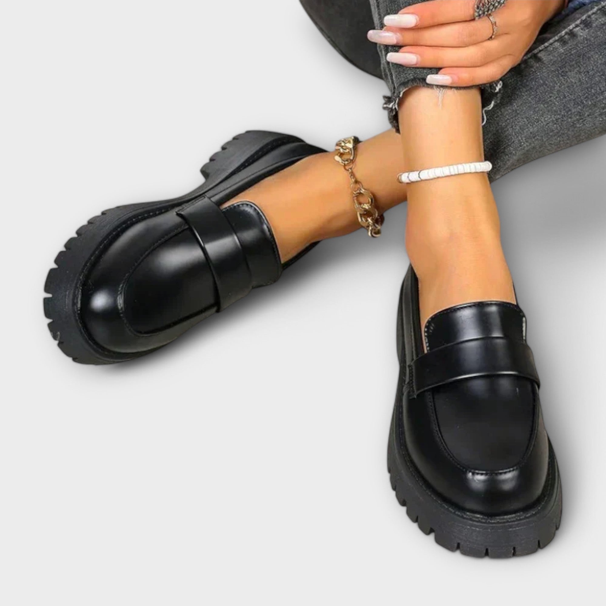 Blanca™ - Mocasines femeninos confort premium con tacón satén