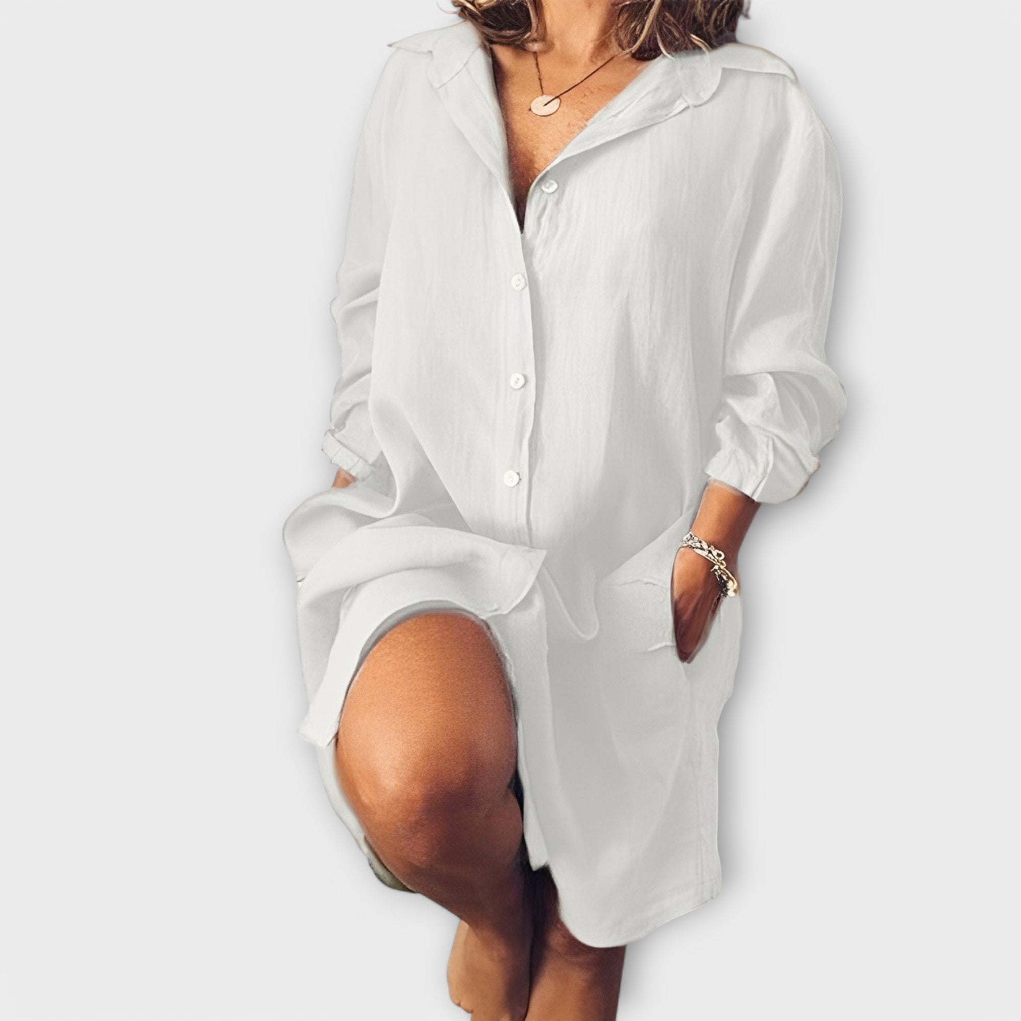 Clara - Blusa casual de lino