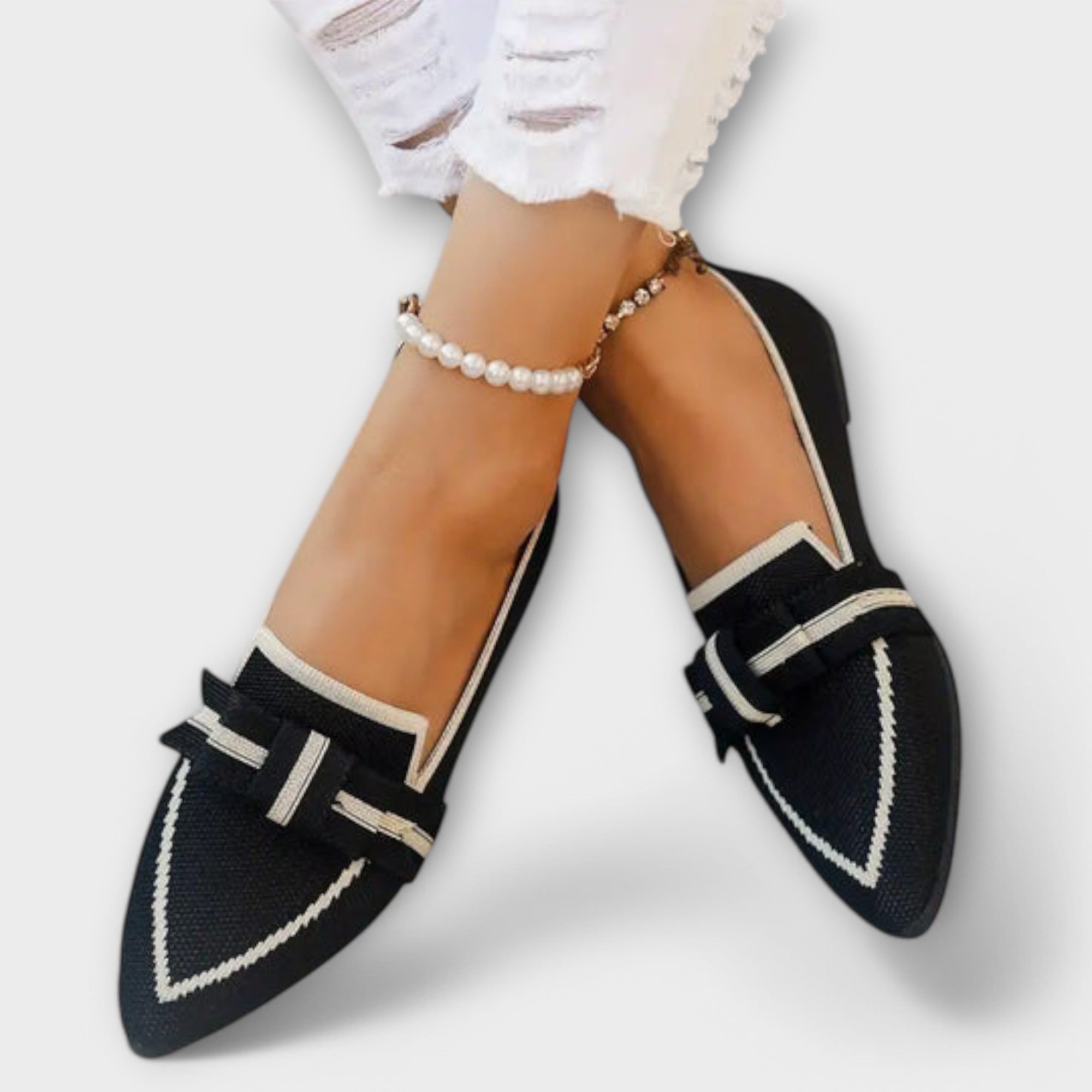 Blanca™ - Zapatos planos con diseño de nudo