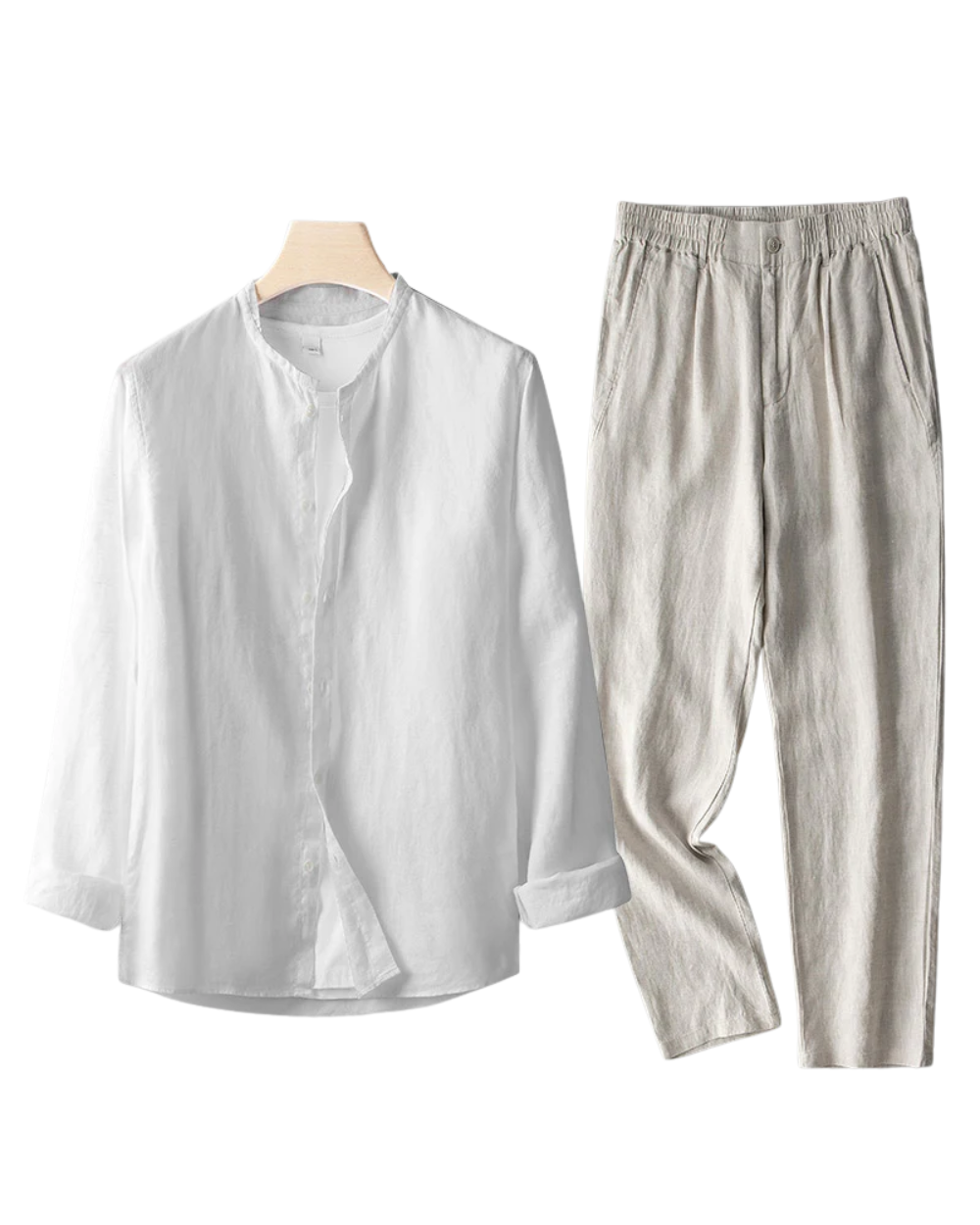 Lucas™ - Conjunto casual sofisticado con camisa clásica y pantalón moderno