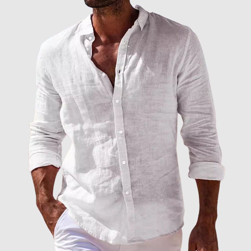Javier™ - Camisa celeste premium con estilo fresco y elegante