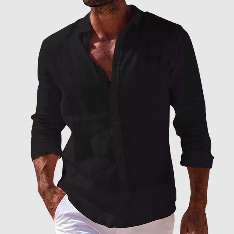 Javier™ - Camisa celeste premium con estilo fresco y elegante