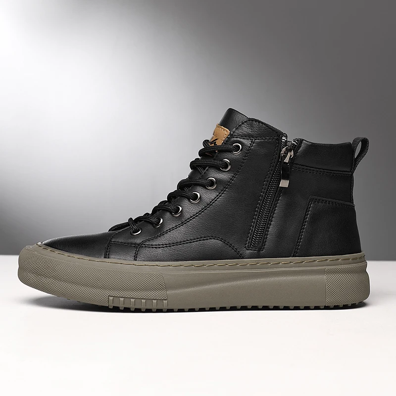 Miguel™ – Zapatillas altas de cuero sintético